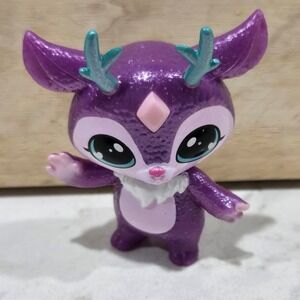 Magic Mixies Mixlings Crystal Woods Purple Deer Figurine Teal Antlers